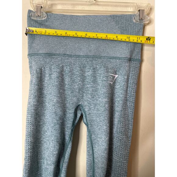Gymshark Womens Large Dark Washed Jade Marl High Waist Vital Boost Legging XS - Picture 2 of 4